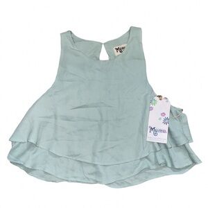 Show Me Your Mumu Seafoam Blue Tiered Ruffled Top